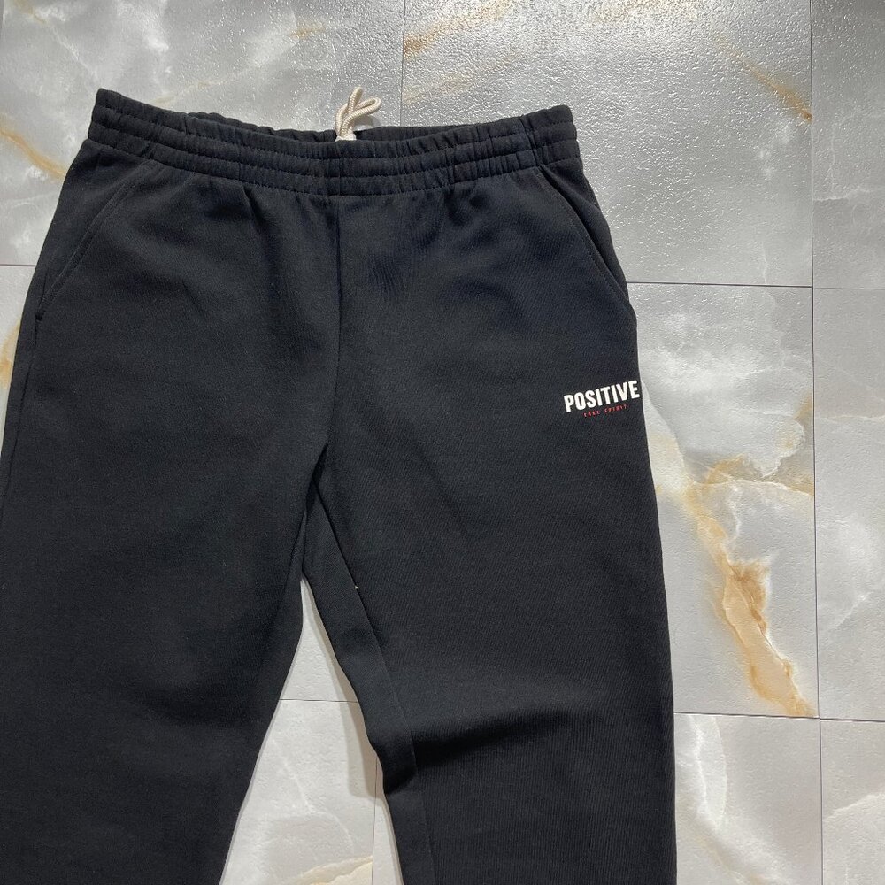 Black Positive Logo Joggers Kids Sz XL